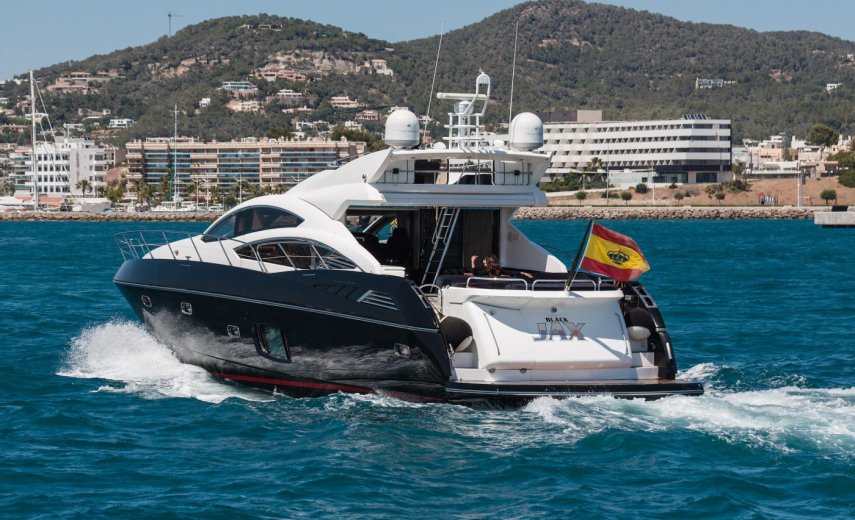 Sunseeker Predator 74  Black Jax